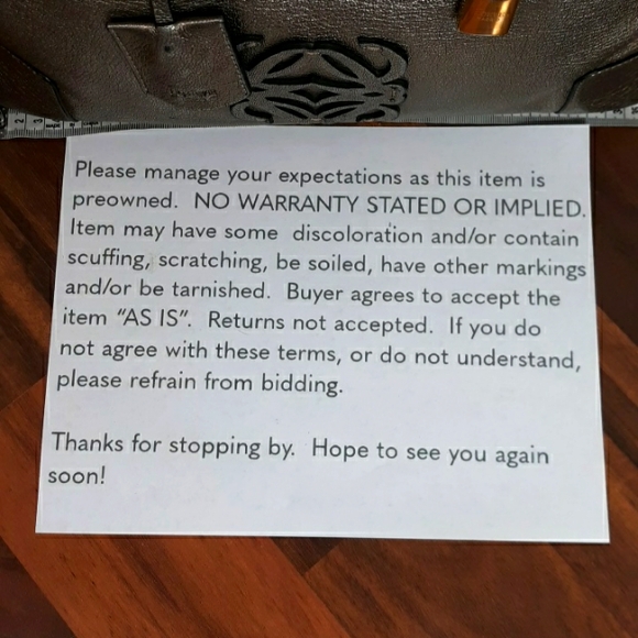 Loewe Amazona 35 Silver Handbag With Lock and Key - Picture 16 of 16